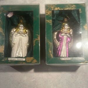 Whitehurst Imports hand blown angel ornaments